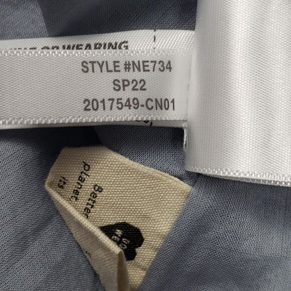 Madewell Eyelet Lizzie Babydoll Dress in Blue Horizon Women's Size 0 [NE734] NWT - Picture 11 of 16